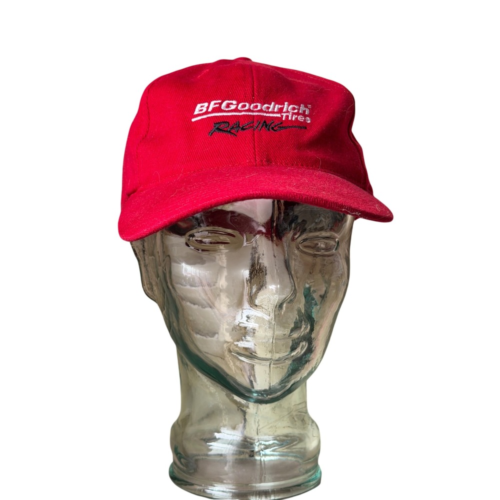 Vintage Gear for Sports BFGoodrich Tires Racing Red Cotton Strapback Hat Cap